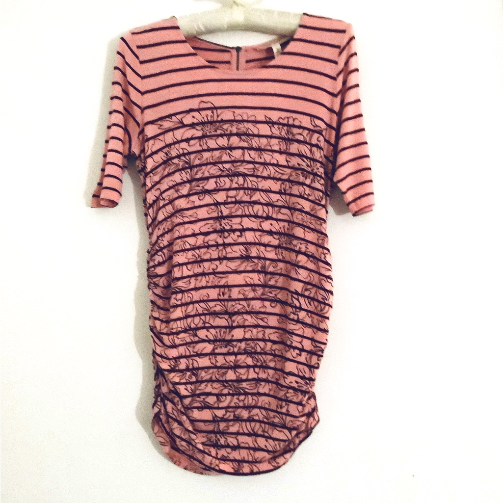 Jessica Simpson Pink Print Maternity Top